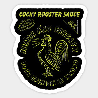 Cocky rooster sauce Sticker